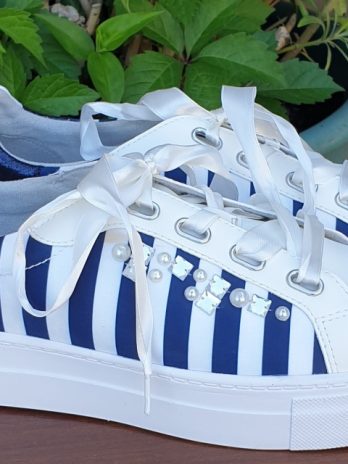 Tamaris Sneaker Größe 40 in Blau/Weiß NEU