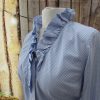 Bluse KR 44 in Blau| Weiß