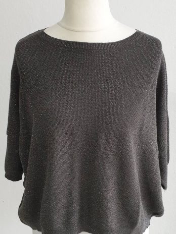 Pullover Sweewe Größe S/M in Anthazit/Lurex