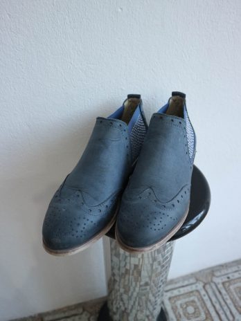 Leder Boots Artigiana Größe 40 in Blau