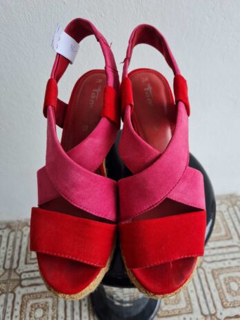 Sandale „Tamaris“ 38 in Rot/Pink