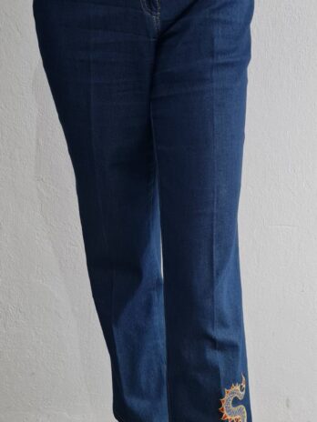 Jeans „Nuovi Sarti“ 42 in Blau/Bestickt