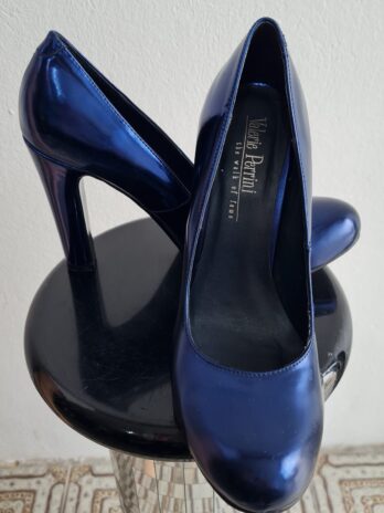 Schuhe „Valerie Perrini“38 in Metallic/Blau