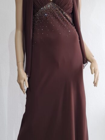 Ballkleid „Niente“ Größe 40 in Braun