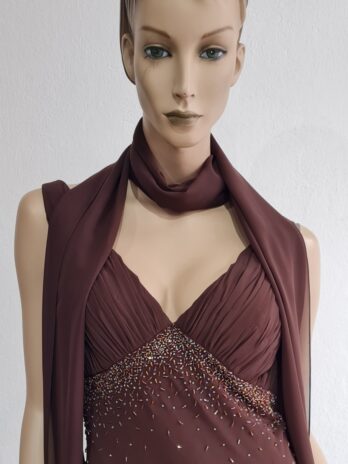 Ballkleid „Niente“ Größe 40 in Braun