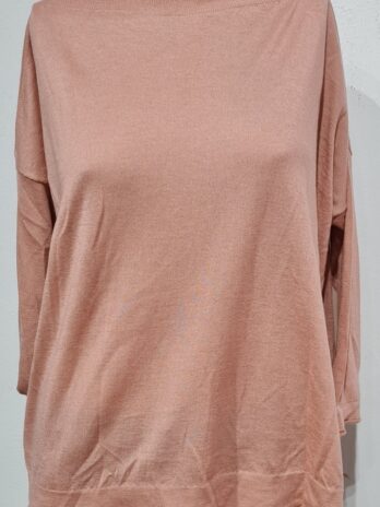 Pulli „Villa Irene“ 38 in Aprikot 70% Cashmere 30 % Seide