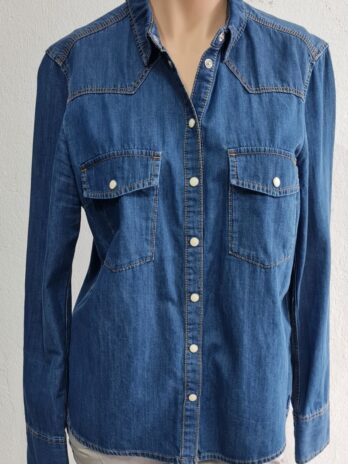 Jeansbluse „S.Oliver“ 38 in Blau