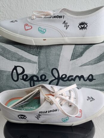 Sneaker „Pepe Jeans“ 38 in Weiß/Bunt NEU!