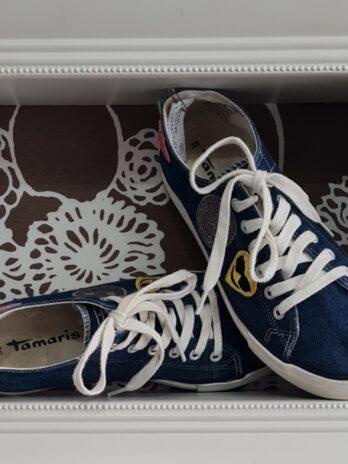 Sneaker „Tamaris“ 38 in Blau/Bunt/Denim