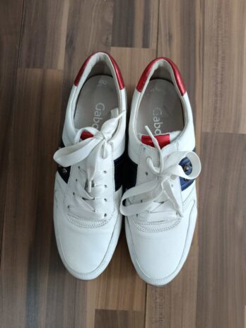 Sneakers „Gabor“Größe 37 Weiß/Blau/Rot