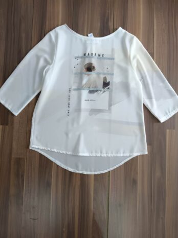 Shirt „Vanity“ Größe 38 in Creme/Print