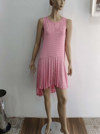 Kleid „New Collection“ M Pink/Weiß/Gestreift NEU!