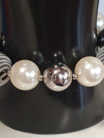 Armband “ Bijou Brigitte “ in Silber/Perlen