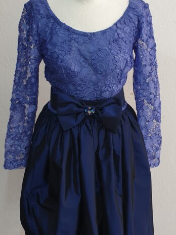 Kleid Größe 36 in Blau massgeschneidert