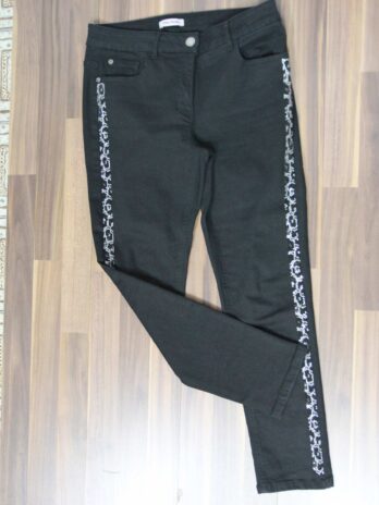 Jeans „Alba Moda“ 38 in Schwarz mit Steinen