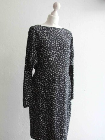 Kleid „custommade“ M in Schwarz|Weiß