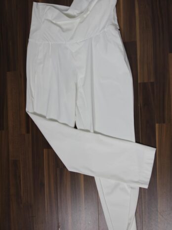 Hose „Jones“ Größe 40/42 in Weiß mit Umschlagbund