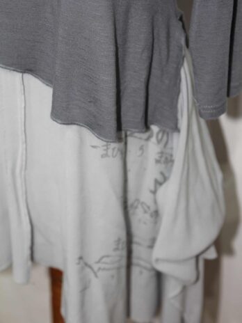 Longshirt „Mado“ 36 in Grau gemustert