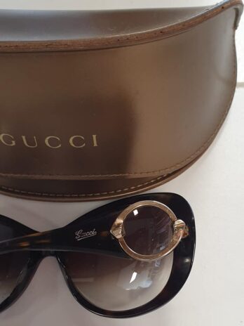 Sonnenbrille mit Etui “ GUCCI “ in Braun