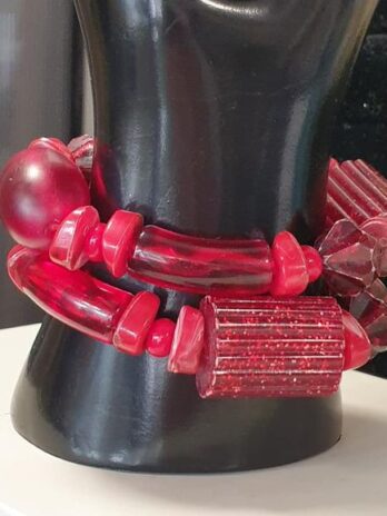 Armband “ Bijou Brigitte “ in Rot/2 Stück