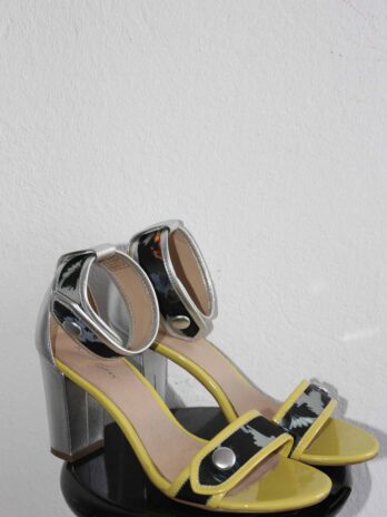 Sandalen „Kate Gray“ Größe 38 in Schwarz|Gelb
