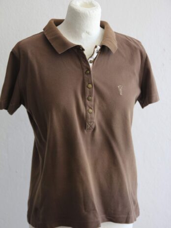 Poloshirt „Golfino“Größe 38 in Schlamm