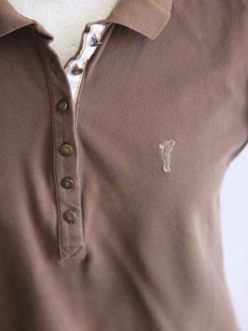 Poloshirt „Golfino“Größe 38 in Schlamm