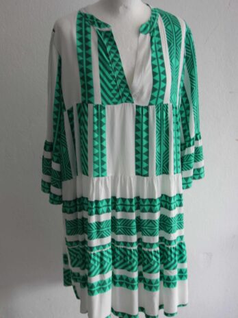 Kleid „New Collection“Größe OS (36-38/40) in Weiß|Grün