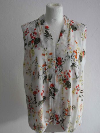 Bluse „S.Oliver“Größe 40 in Weiß Floral NEU!