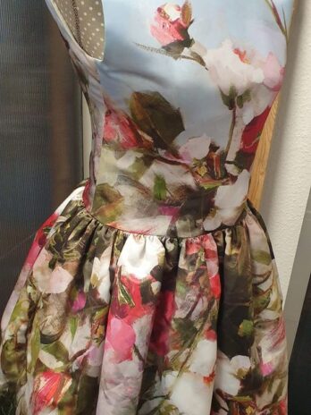 Kleid „Love Made Love“Größe 34/ 36 in Hellblau|Floral