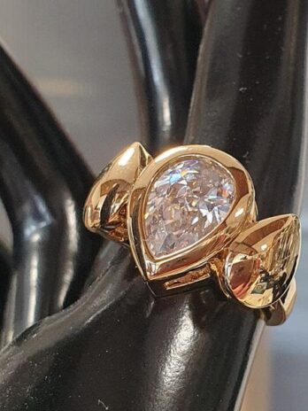 Ring “ Pierre Lang “ in Gold Swarovskistein Ringgröße 59