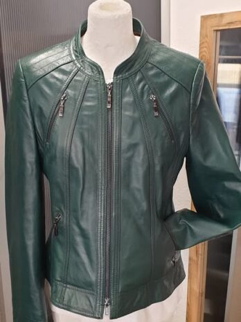 Lederjacke “ Taifun “ Größe 36 in Tannengrün