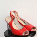 Sandalen „Epica“ Größe 37 in Rot|Bunt Leder