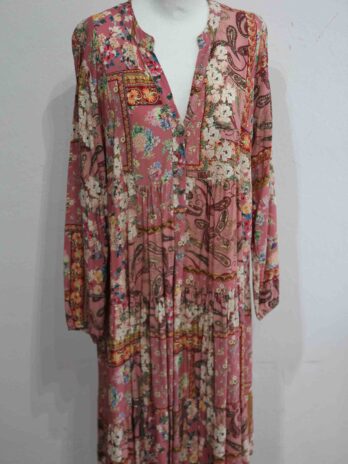 Kleid „B.Vibes“ 40 in Rosa gemustert