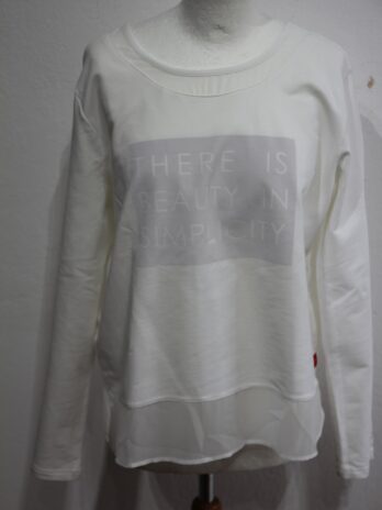 Sweater „Miss Captain“ 40 in Offwhite Print