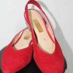 Sandale „Gabor“ 38 in Rot Leder