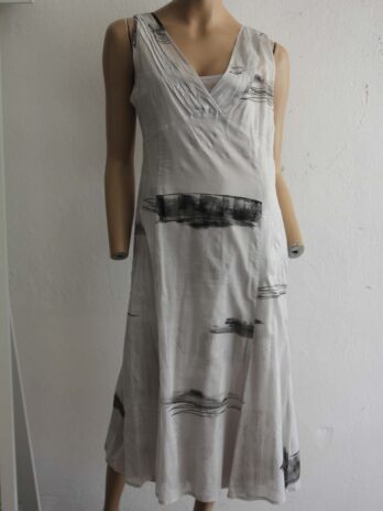 Kleid „Verse“ 38 in Grau|Silber|Schwarz