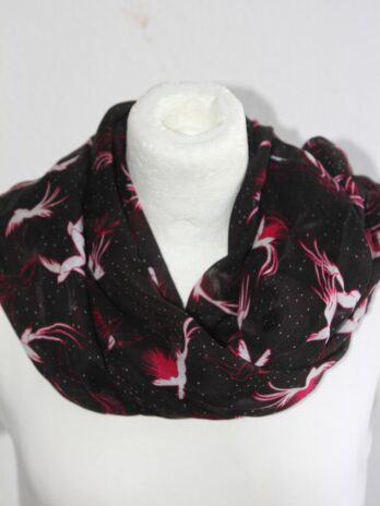 Schal „Caroll“ in Pink/Schwarz/Weiß NEU!