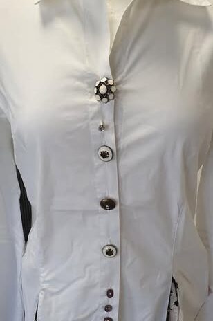 Bluse “ Bottega “ Größe 38 in Weiß