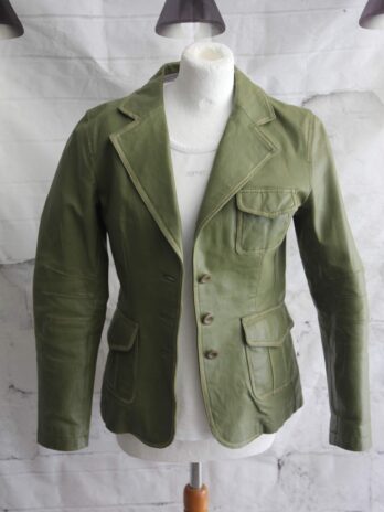 Lederjacke „Tom Tailor“Größe 36 in Grün