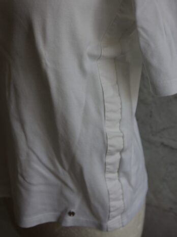 Poloshirt „efixelle“ 40 in Weiß Kurzarm