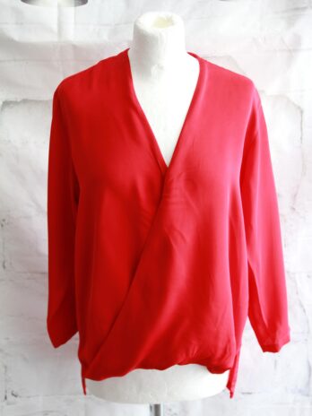 Bluse „Michael Kors“ S in Rot 100% Seide