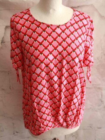 Shirt „Jones“ 36 in Rosa|Rot|Grau