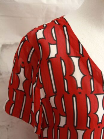 Bluse „Jones“ 36 in Rot|Weiß|Schwarz