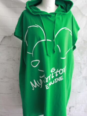 Longshirt „Made in Italy“ 42 in Grün|Weiß