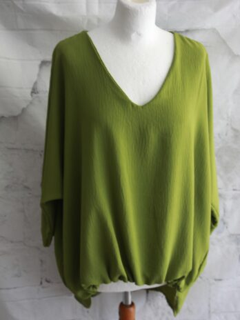 Bluse „Nuova Collezione“Größe OS in Grün