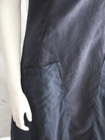 Kleid „European Culture by David Peppicelli“Größe 36 in Dunkelblau  Leinen+Baumwolle
