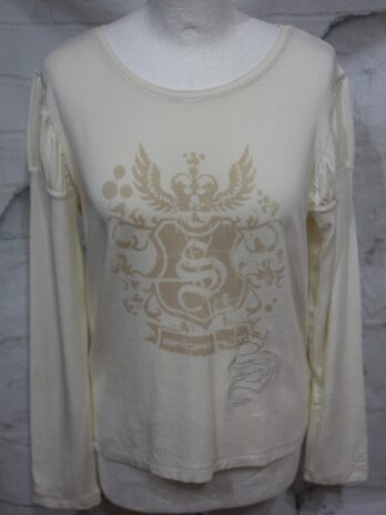 Shirt „Sportalm“Größe 38 in Beige|Print
