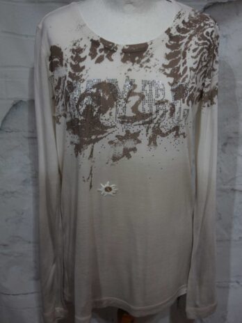 Shirt „Mybc“Größe 40 in Offwhite|Schlamm