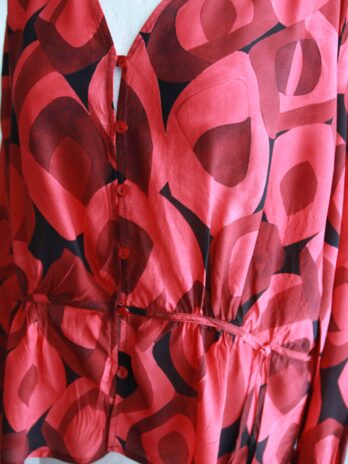 Bluse „Jones“Größe 38 in Rot|Schwarz